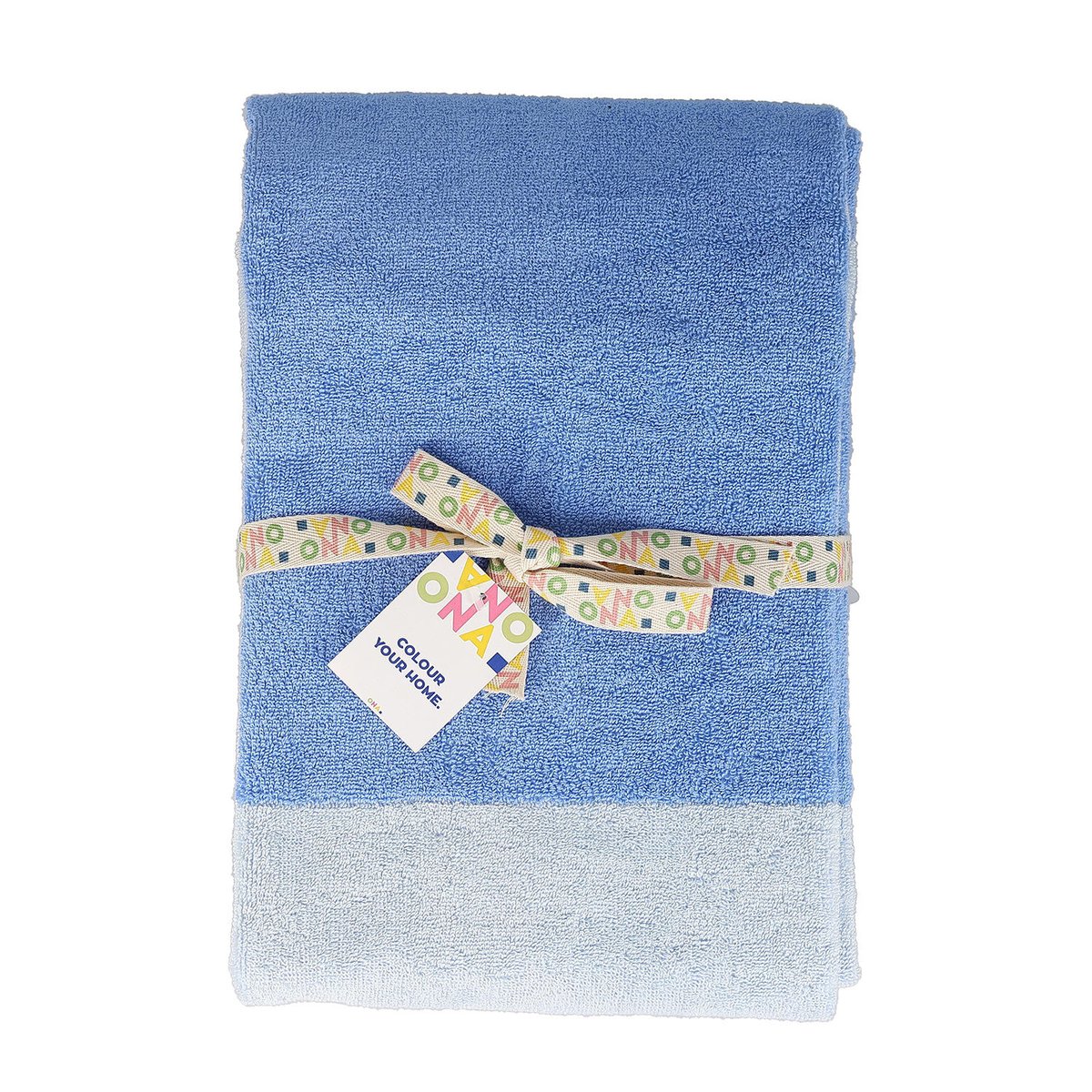 Lot de 2 Serviette De Bain PIXIE bleu, ONA