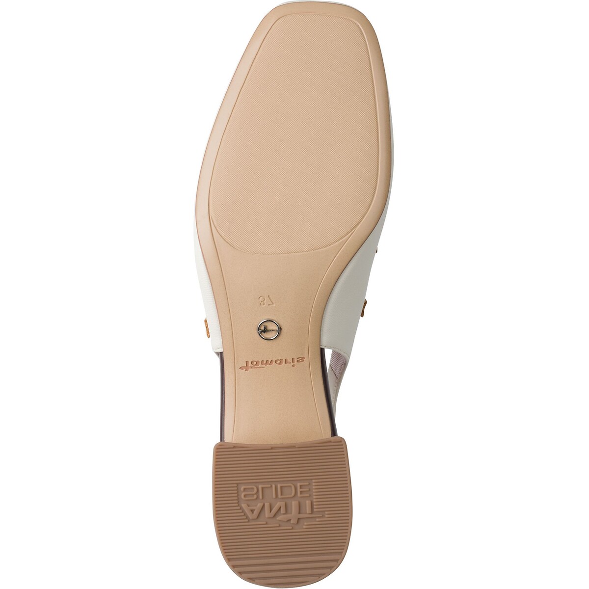 Ballerines slingback blanc, TAMARIS