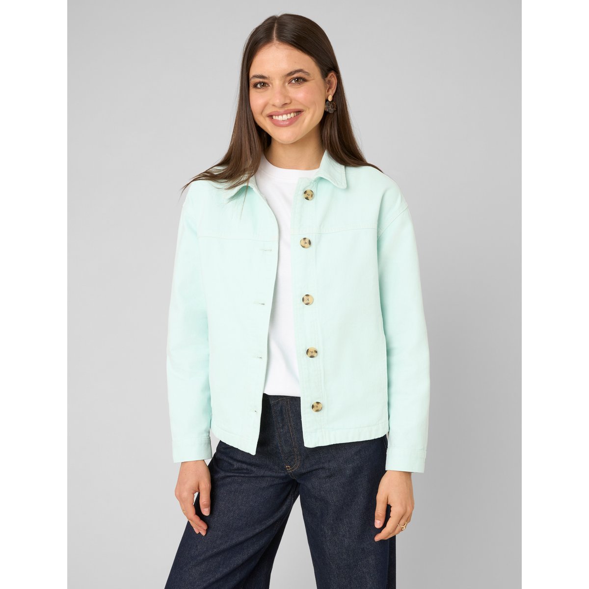Veste garment dyed menthe, BZB