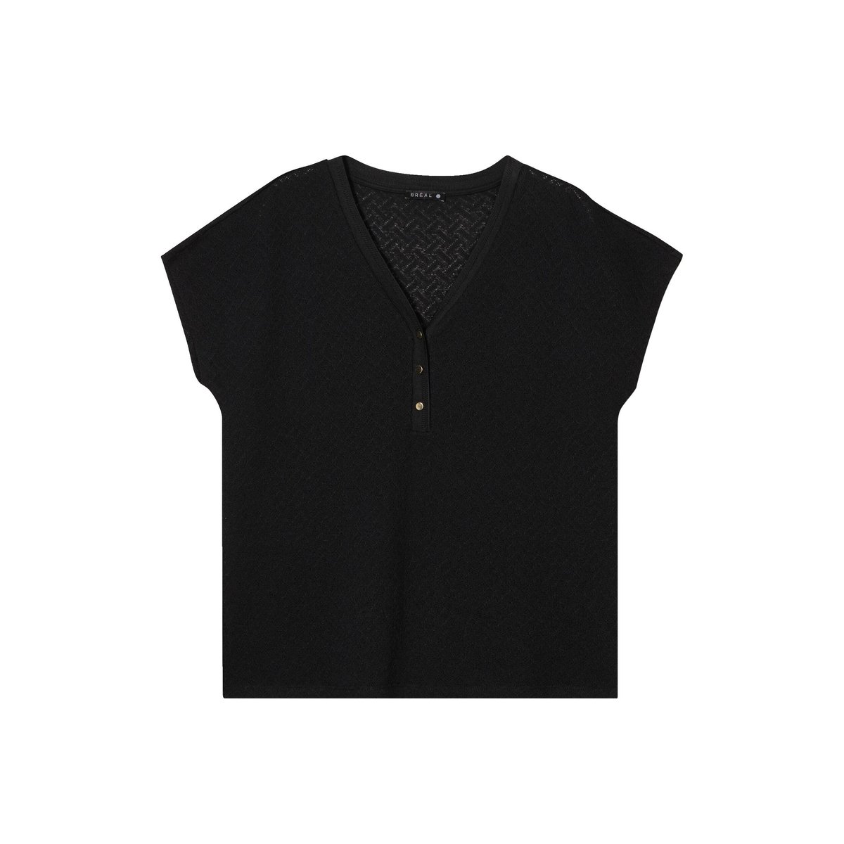 T-shirt manches courtes noir, BREAL