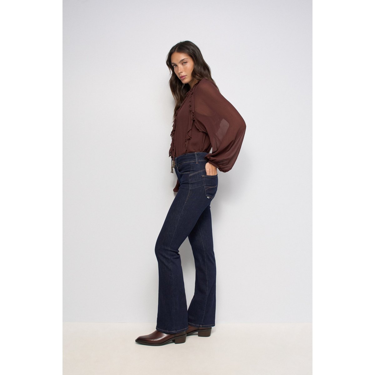 JEAN SECRET PUSH IN BOOTCUT bleu denim, SALSA JEANS