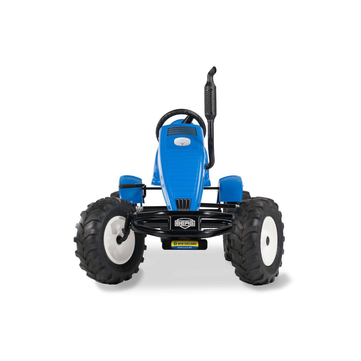 Kart à Pédales pour Enfants, 5+ Ans, XXL New Holland BFR blue, BERG TOYS