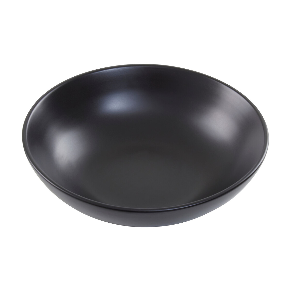 16-Piece Stoneware Dinner Set black, SO'HOME