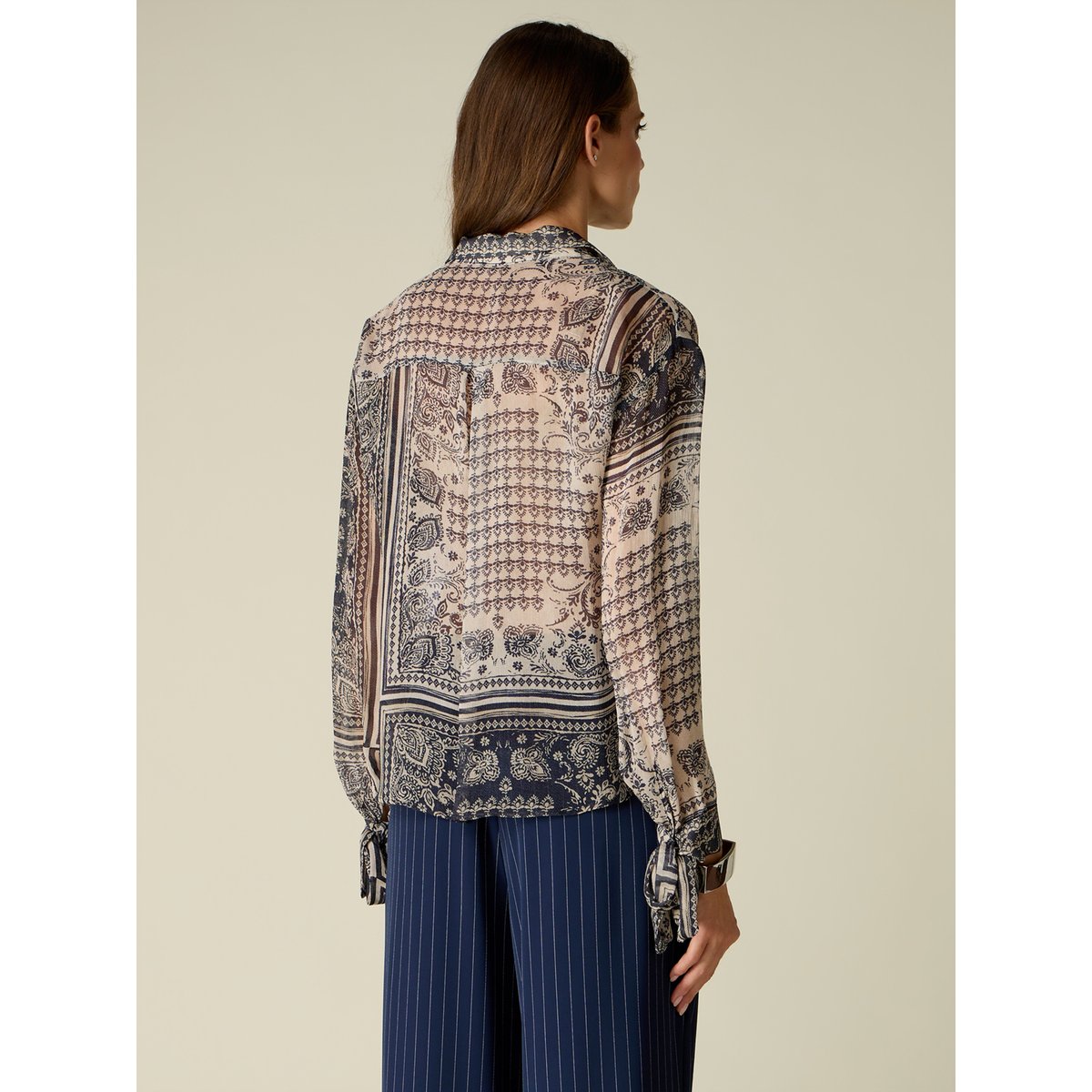 Chemise fantaisie bleu, OLTRE