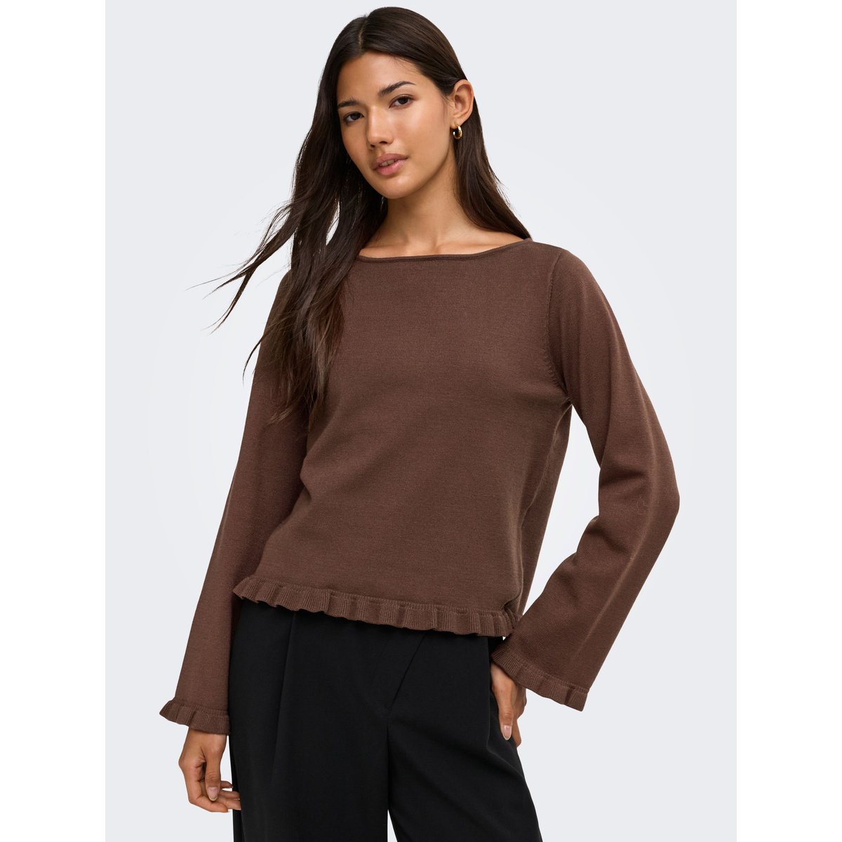 Pull En Maille coffee bean, ONLY