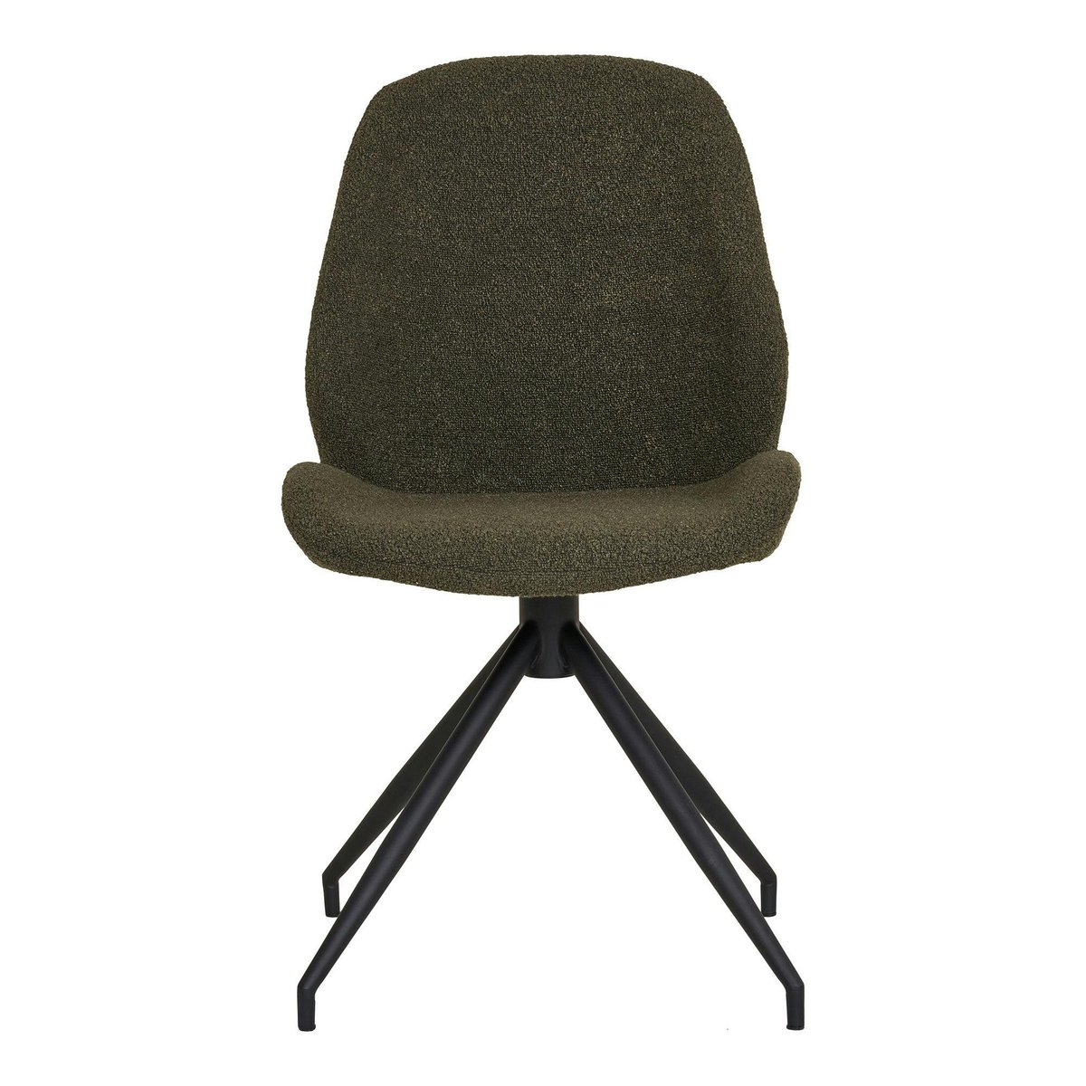 Chaise pivotante vintage (lot de 2) BERLIN vert, PIER IMPORT