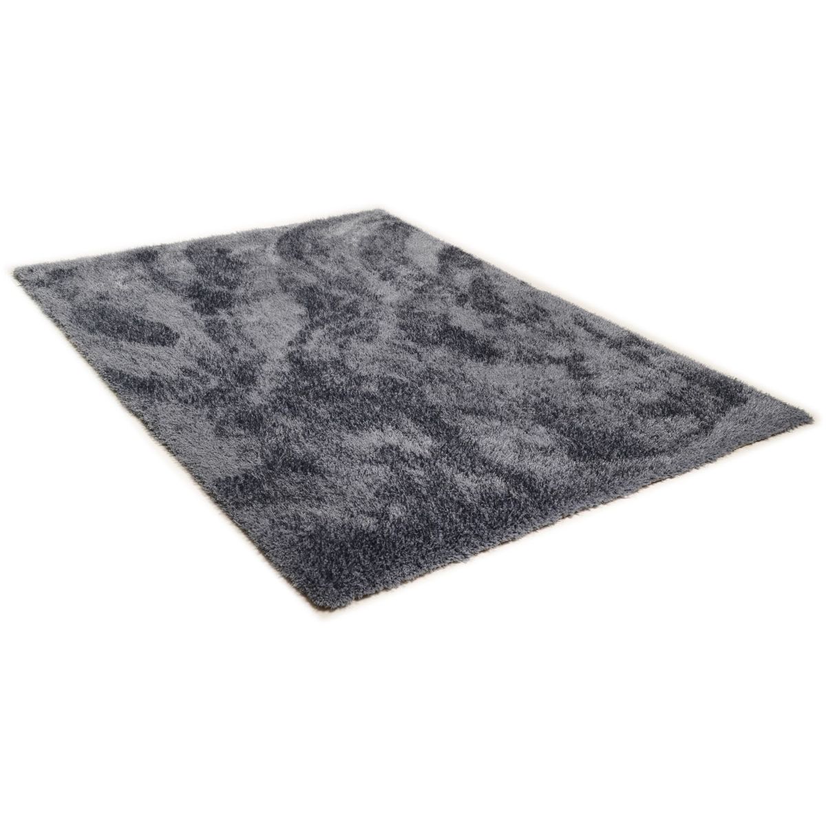 Tapis Shaggy SOFT brillant à poils longs anthracite, TOM TAILOR