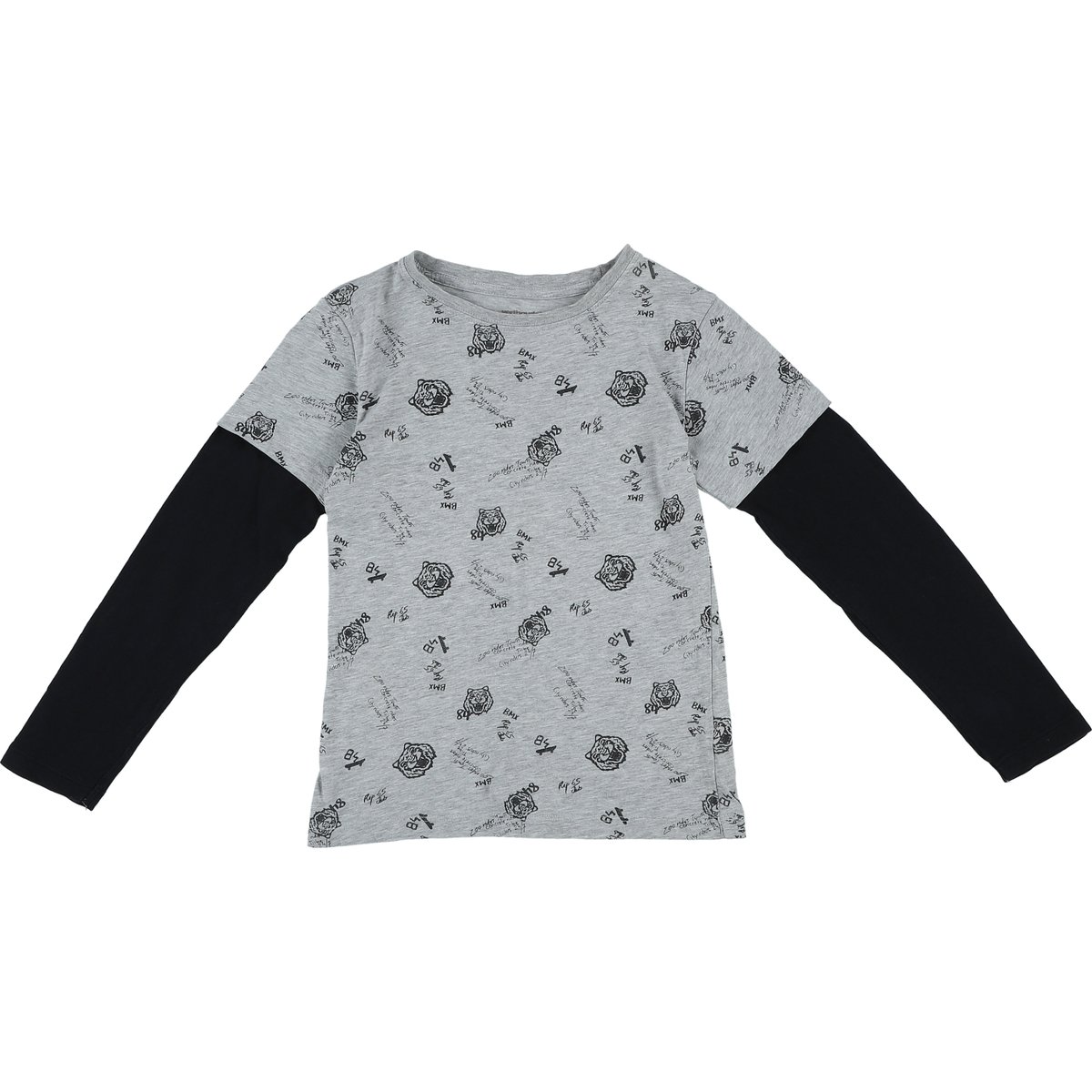 T-shirt - Très bon état gris;noir, VERTBAUDET