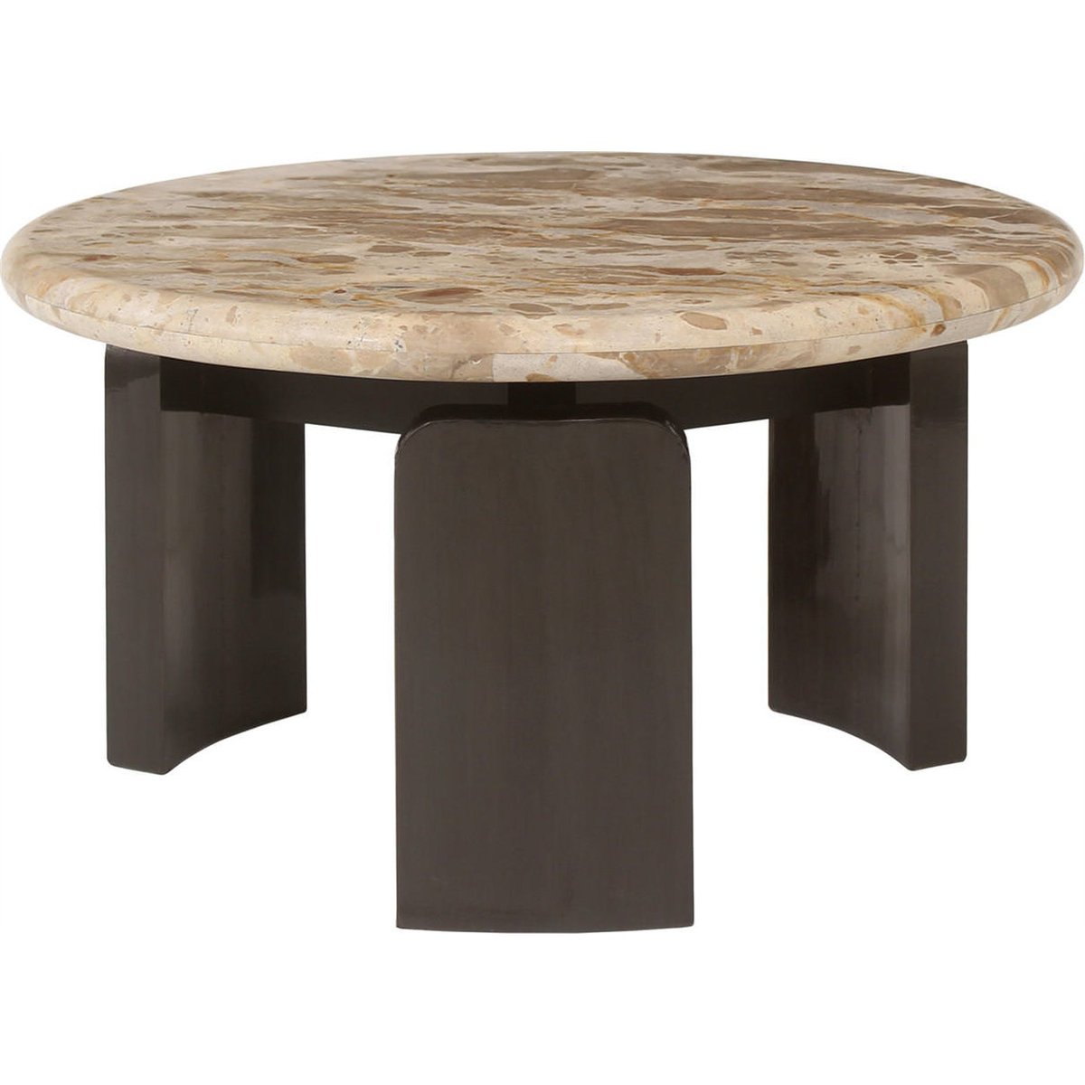 Tables basses gigognes en marbre, Lot de 2 bronze, RECOLLECTION