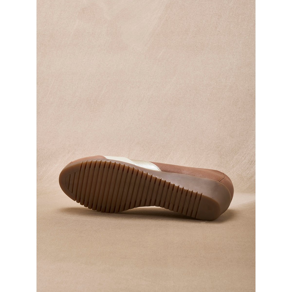 Ballerines tricolore tout cuir marron, PEDICONFORT
