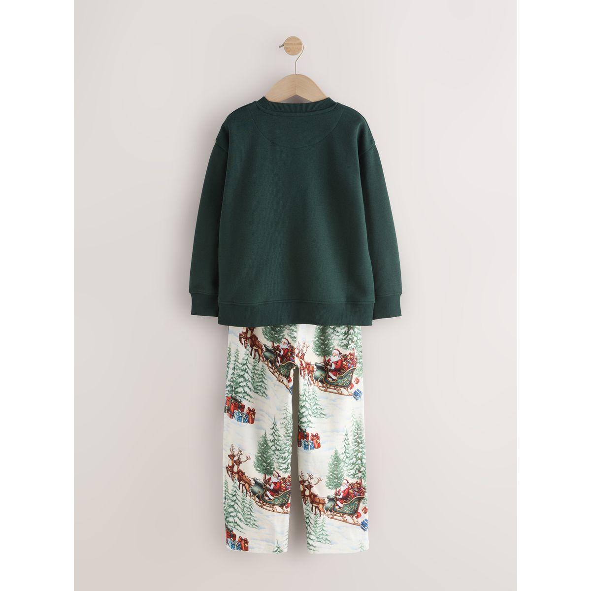 Pyjama de noël famille vert/écru, NEXT