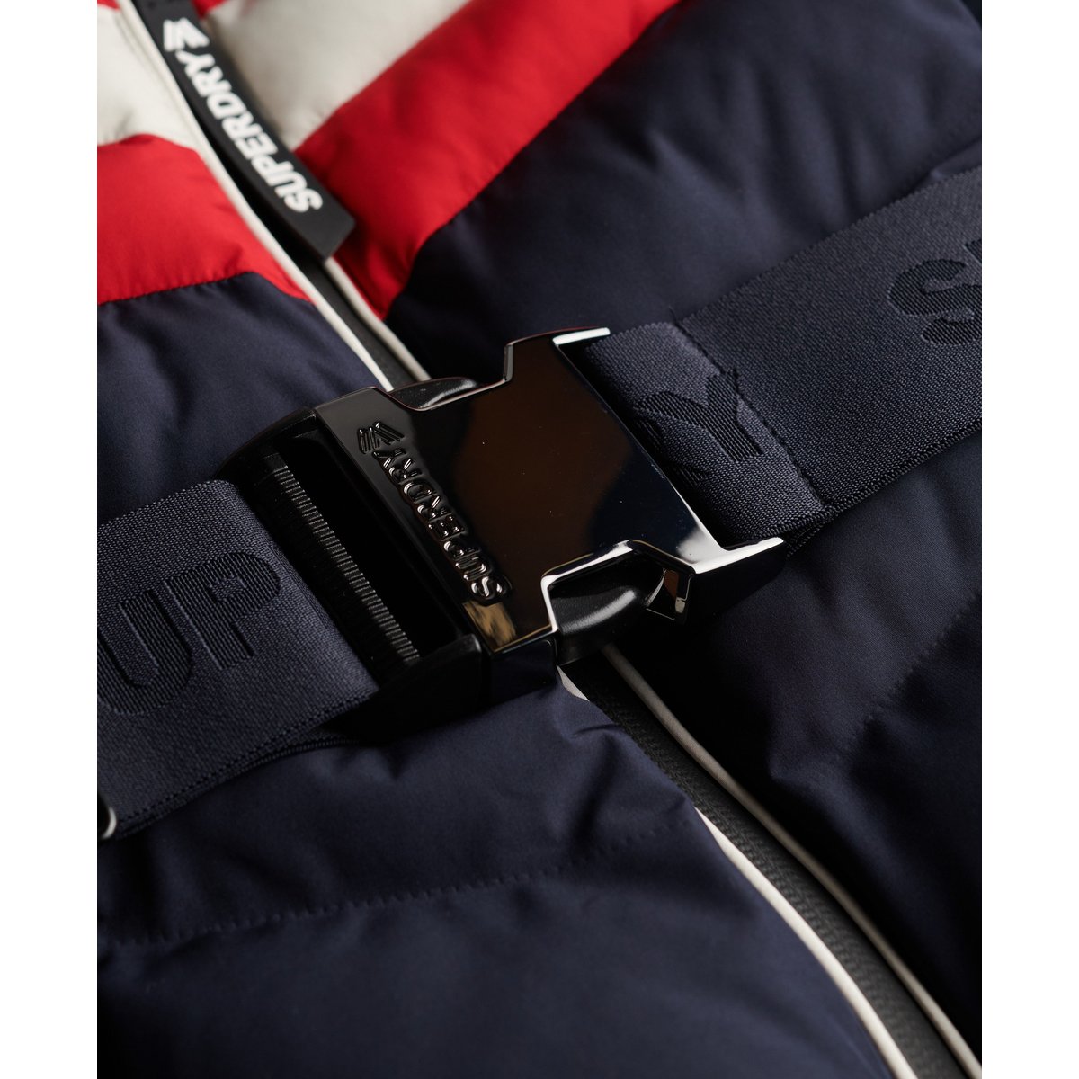 Veste Matelassée Luxe Chevron Ski bleu marine intense, SUPERDRY