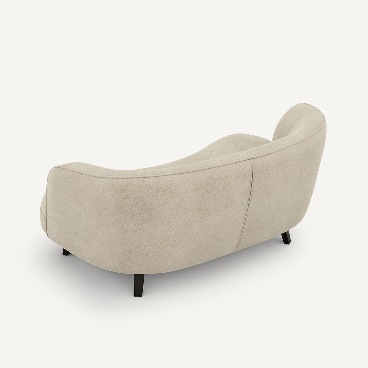Sofá XS de terciopelo de lino, Rosebury, diseño de Emmanuelle Gallina albatros, AM.PM X EMMANUEL GALLINA
