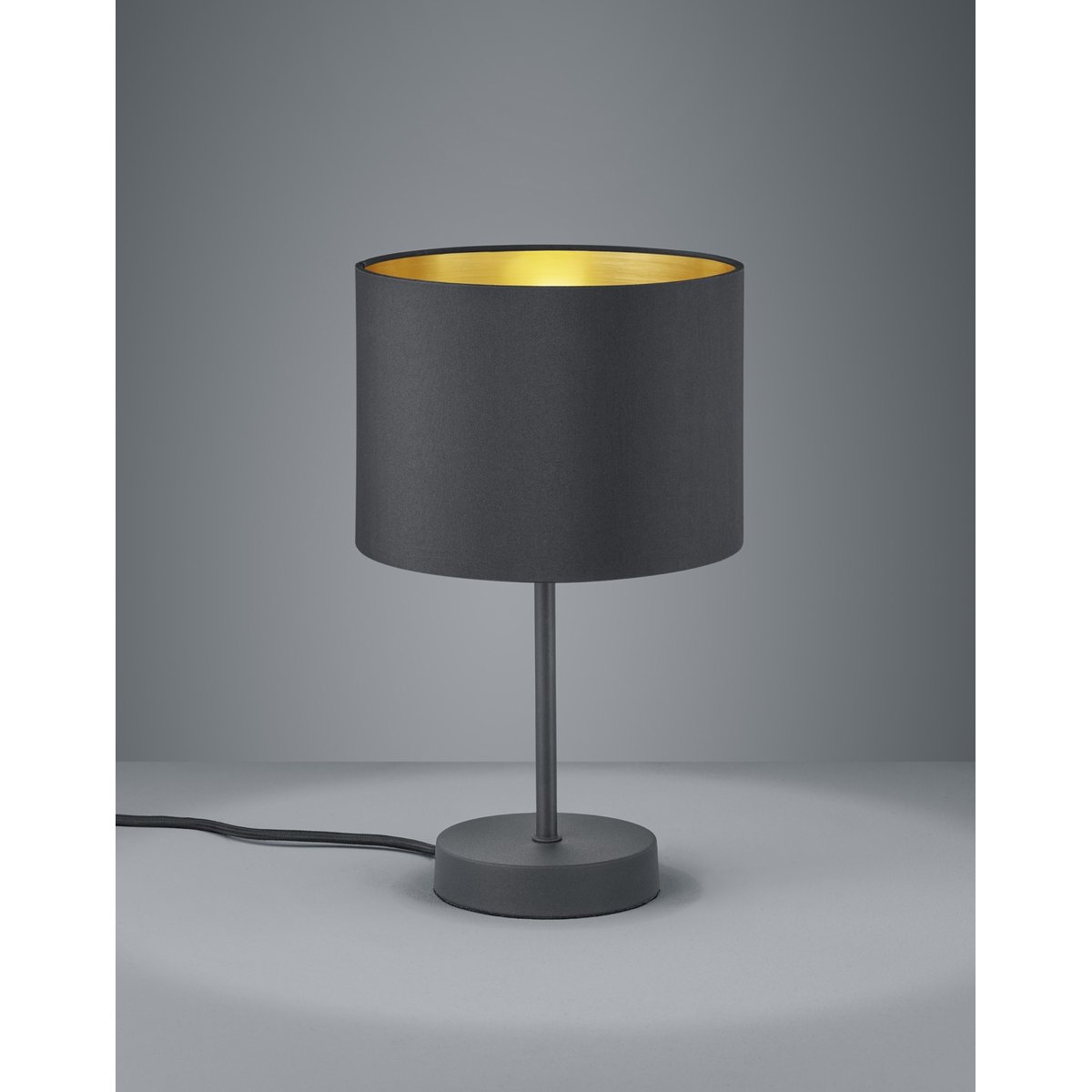 Lampe design en métal classique, HOSTEL noir, TRIO