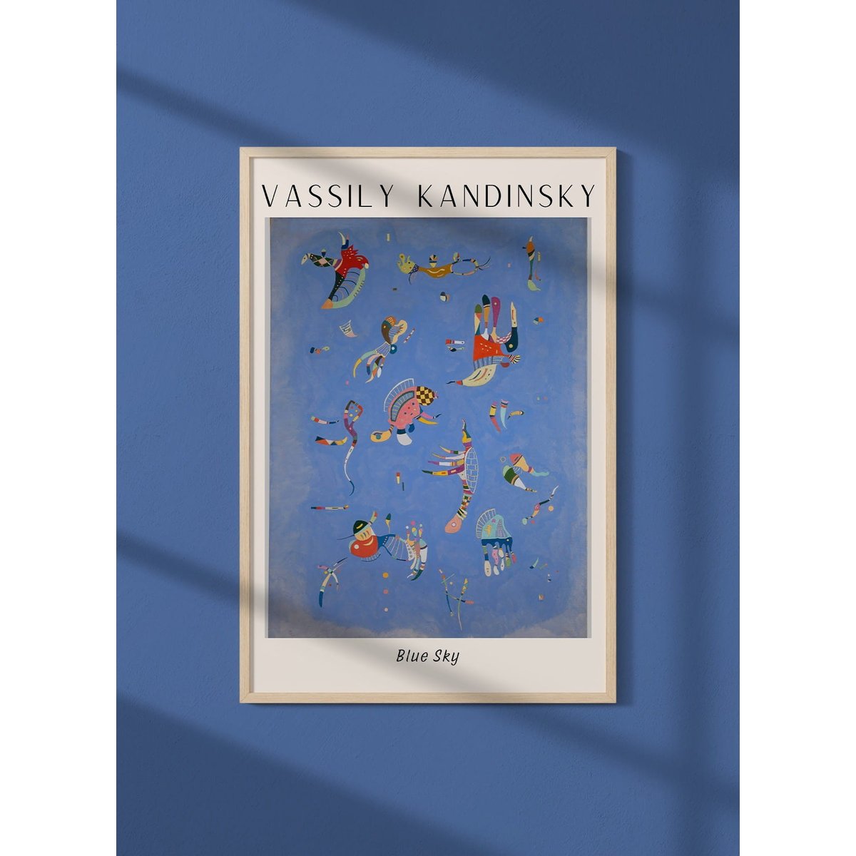 Affiche Vassily Kandinsky Blue Sky blanc, L'AFFICHERIE