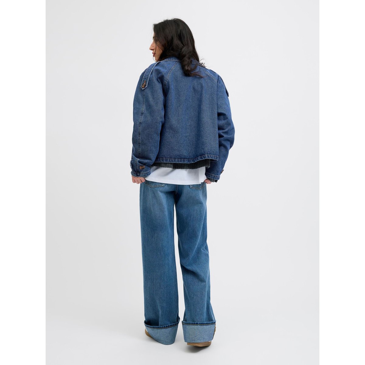 Trench Coat medium blue denim, JJXX