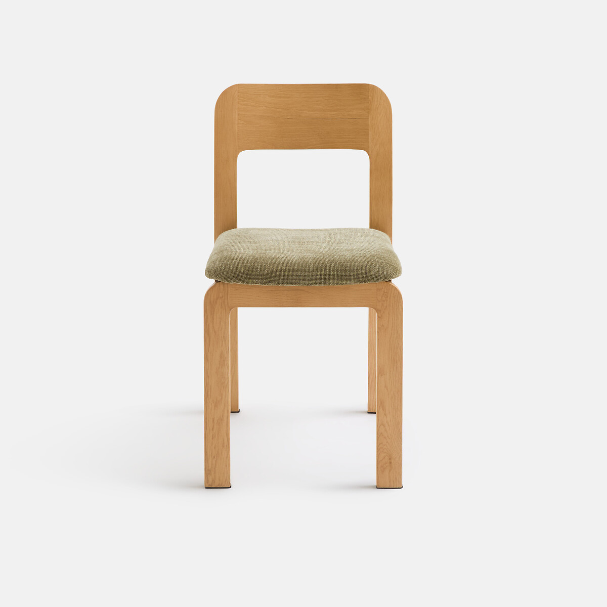 Chaise rembourrée en chêne massif, Talet chêne/kaki, LA REDOUTE INTERIEURS
