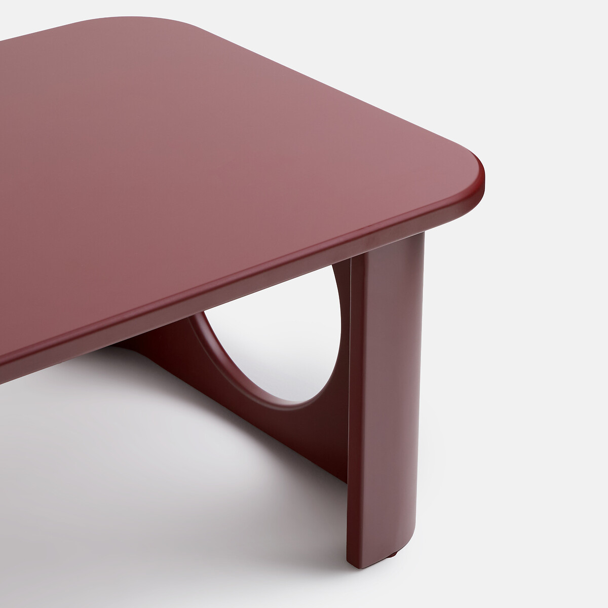 Tavolino con gambe scolpite, lunghezza 130 cm, MORTI bordeaux , LA REDOUTE INTERIEURS