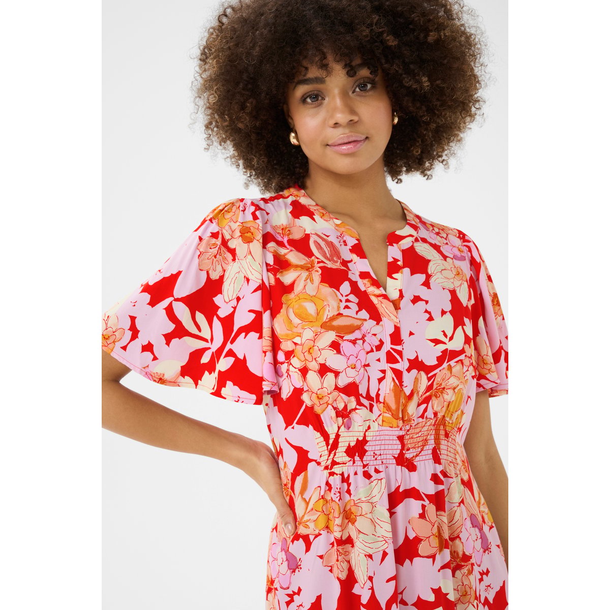 Dress rouge/rose flower, CULTURE