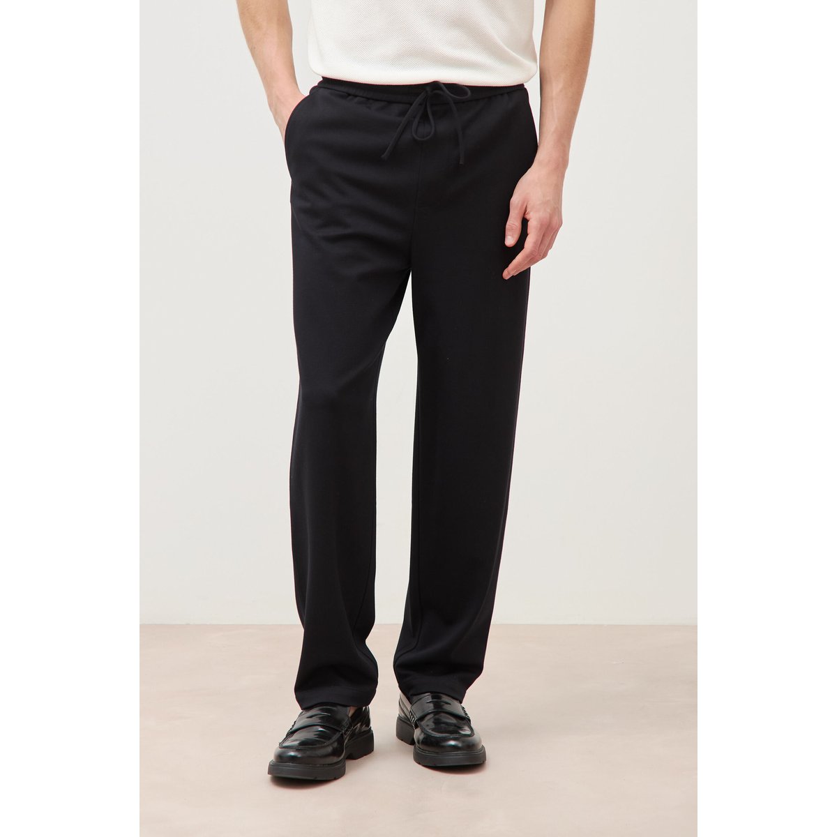 Pantalon large longueur 32 noir, BONOBO