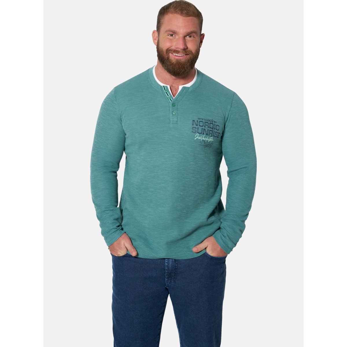 Sweatshirt AKKA vert, JAN VANDERSTORM