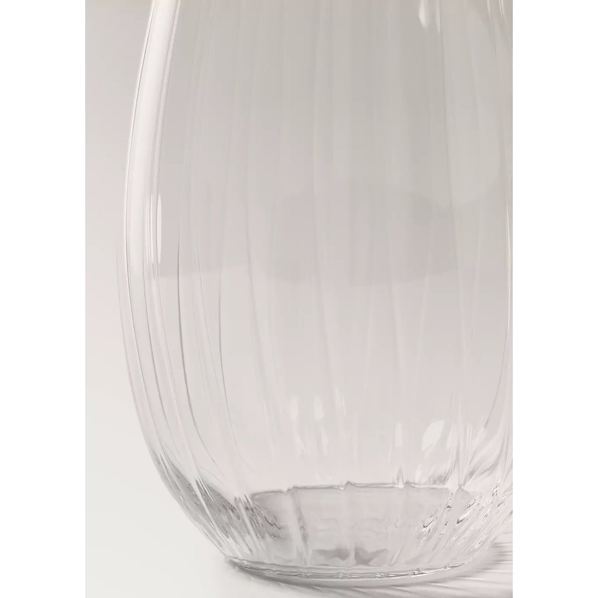 Vase bas cristallin gris glacé, MANGO HOME