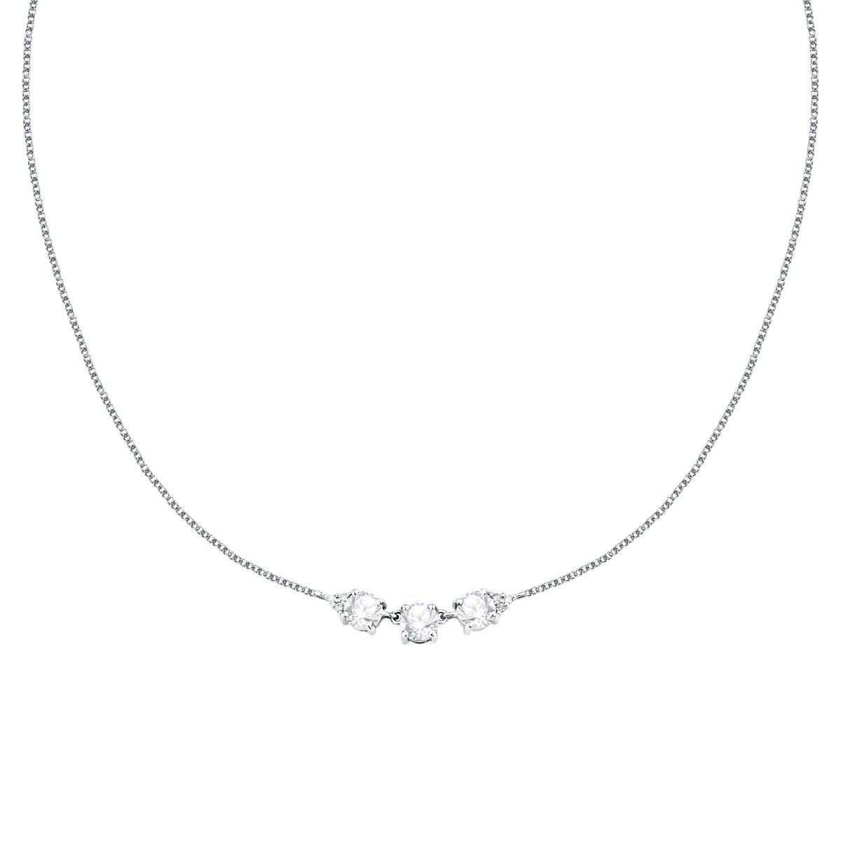 Collier TESORI argent/blanc, MORELLATO