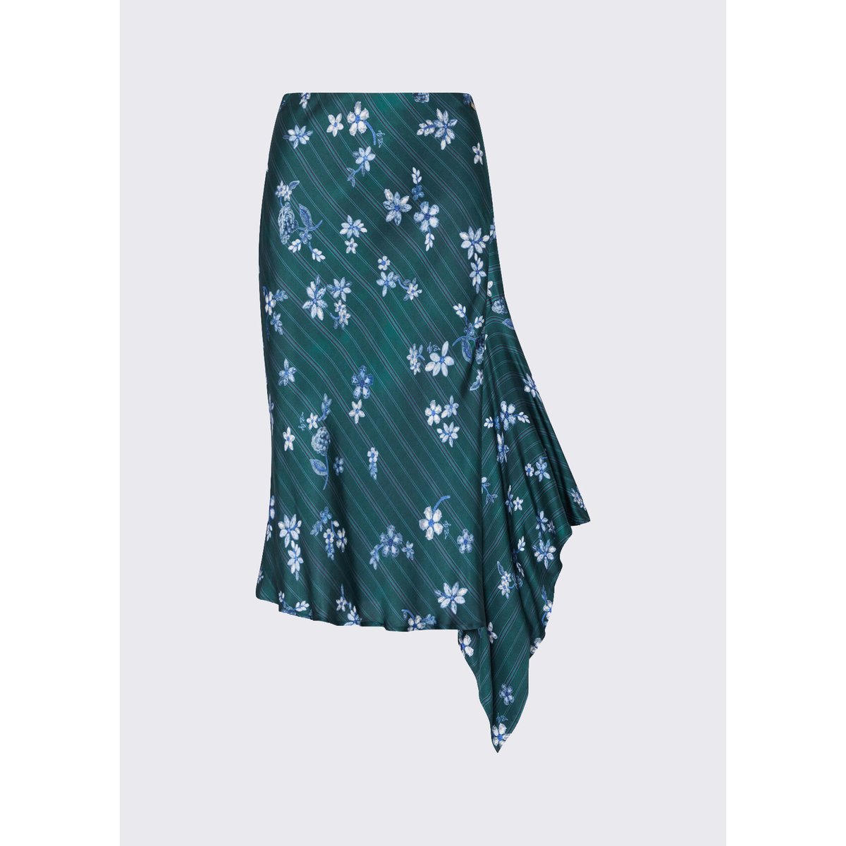 Jupe midi avec drapé vert, LIU JO