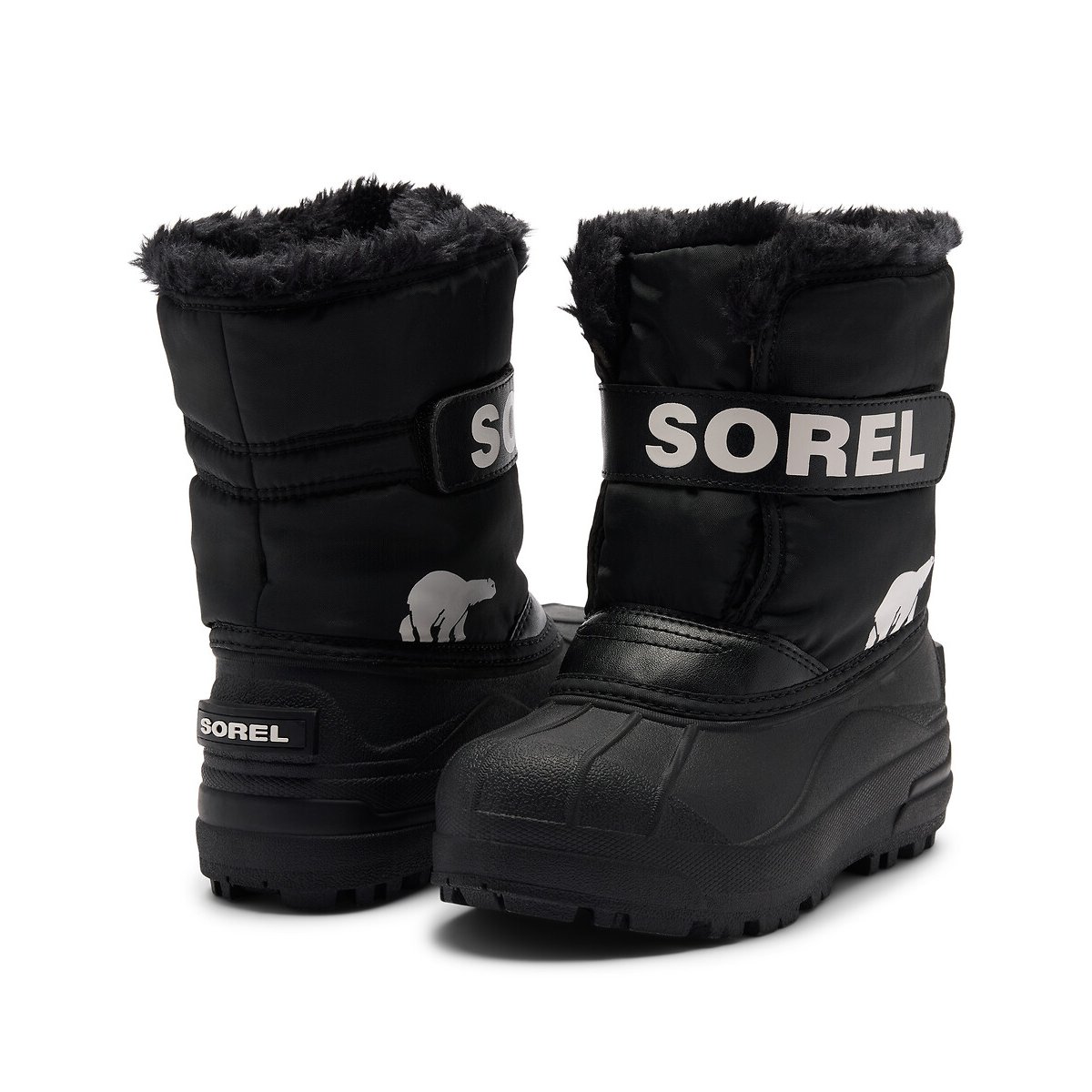 Boots après-ski fourrées imperméables SNOW COMMENDER noir, SOREL