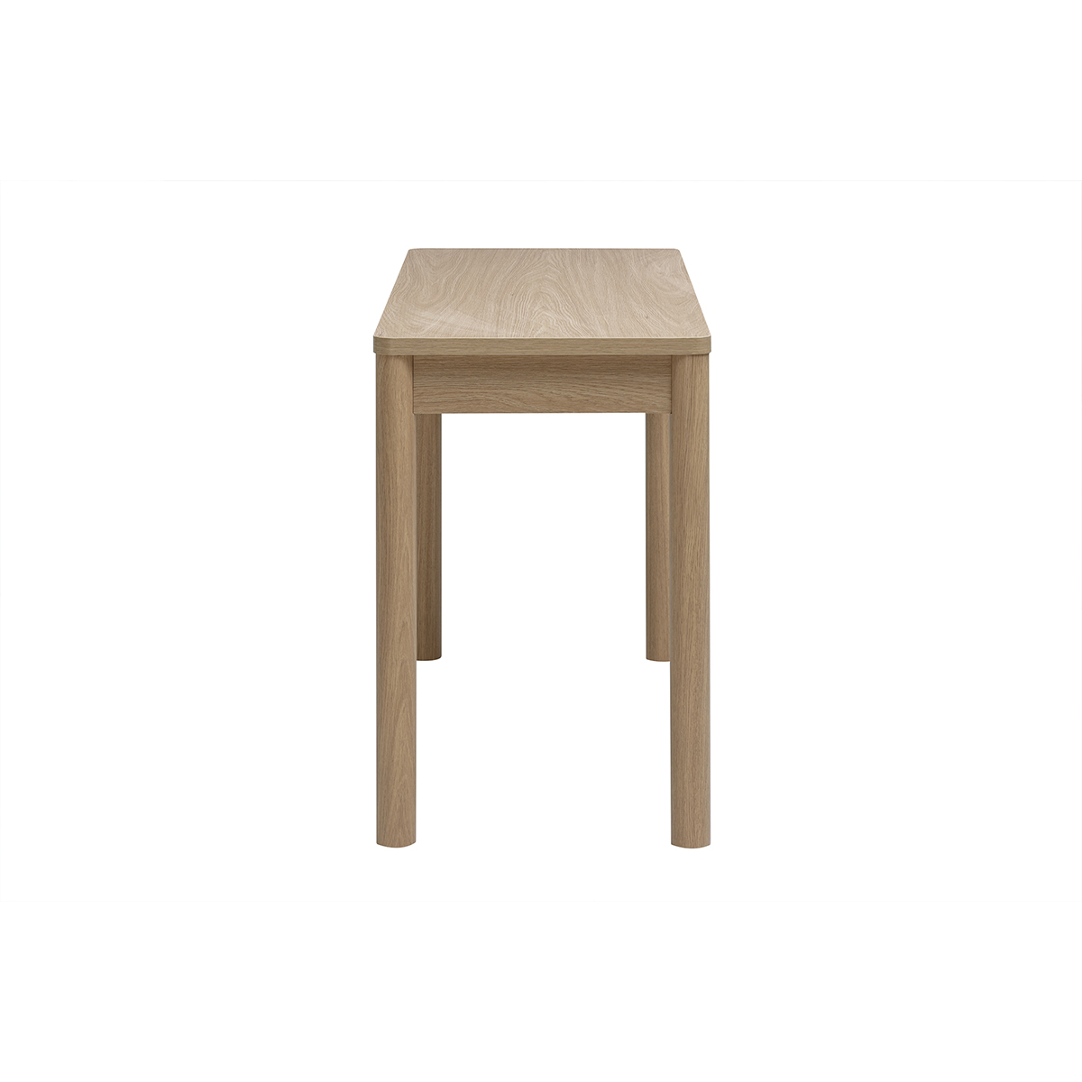 Bureau avec tiroir finition bois clair chêne L120 cm IZZIE couleur unique, MILIBOO