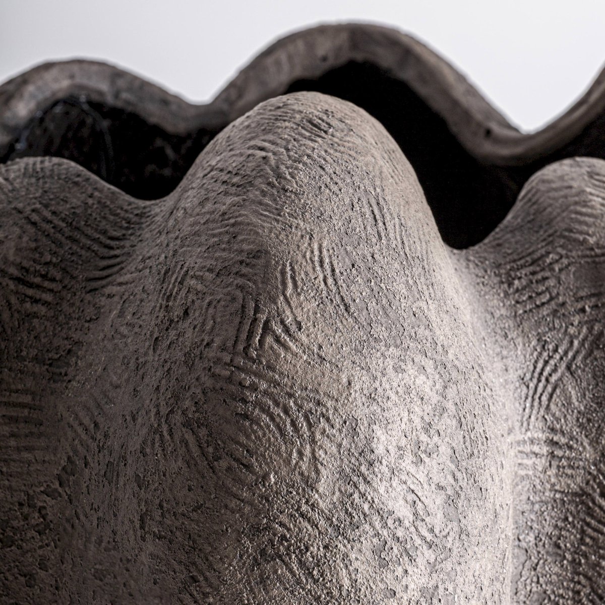Vase amphore contemporain effet béton gris, RECOLLECTION