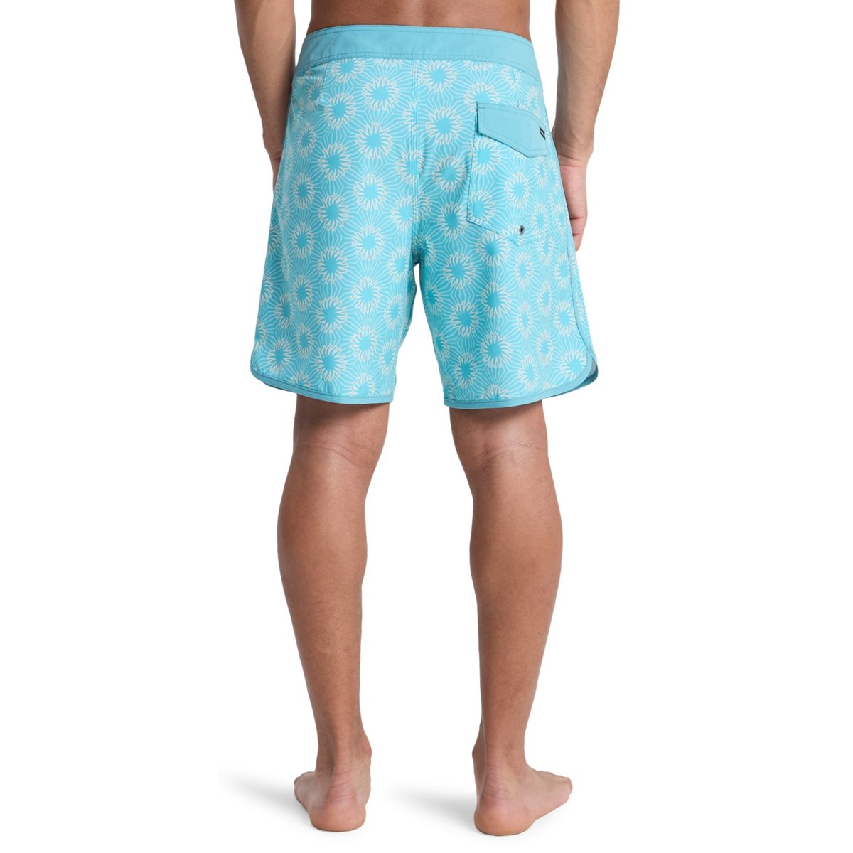 Boardshort SURFSILK SCALLOP 18" bleu aqua ocean mayhem, QUIKSILVER
