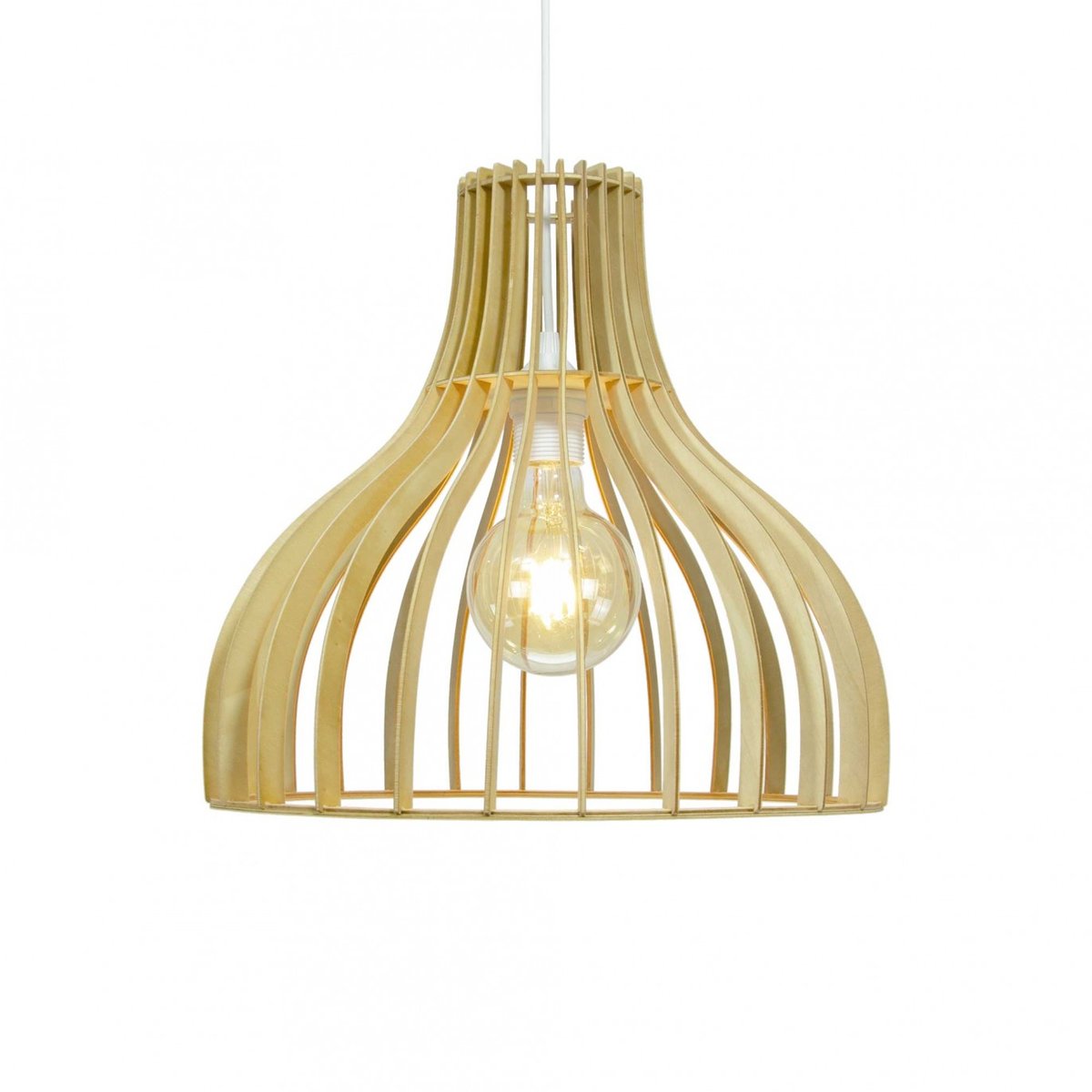 Suspension en bois de peuplier, BISTONE naturel, C-CREATION