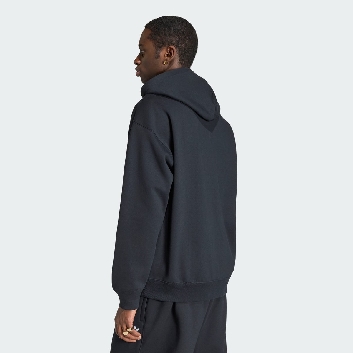 Veste À Capuche Zip Intégral Large Trèfle Essentials Veste À Capuche Zip Intégral Large Trèfle Essentials black, adidas Originals