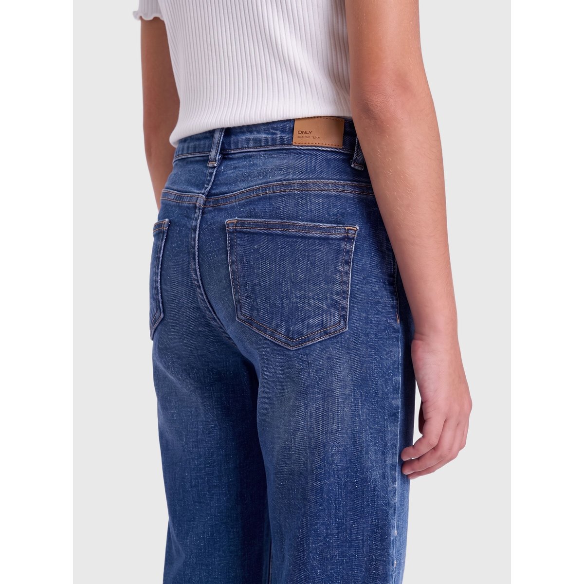 Jean À Jambe Large medium blue denim, KIDS ONLY