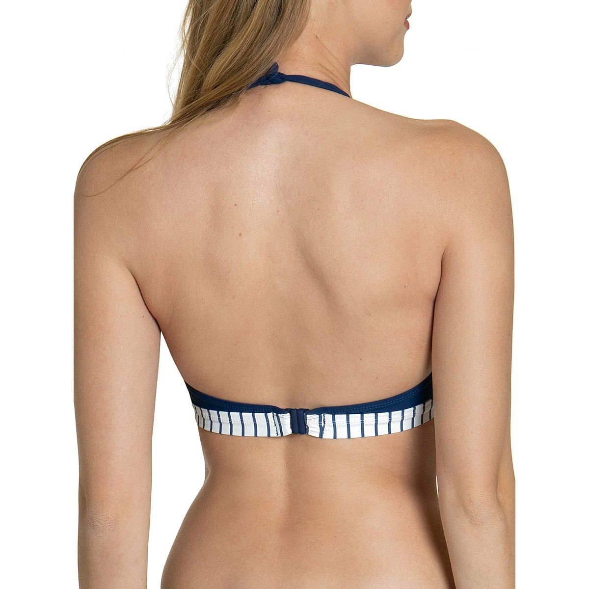 Haut maillot de bain triangle préformé sans armatures Puerto Rico bleu marine, LISCA
