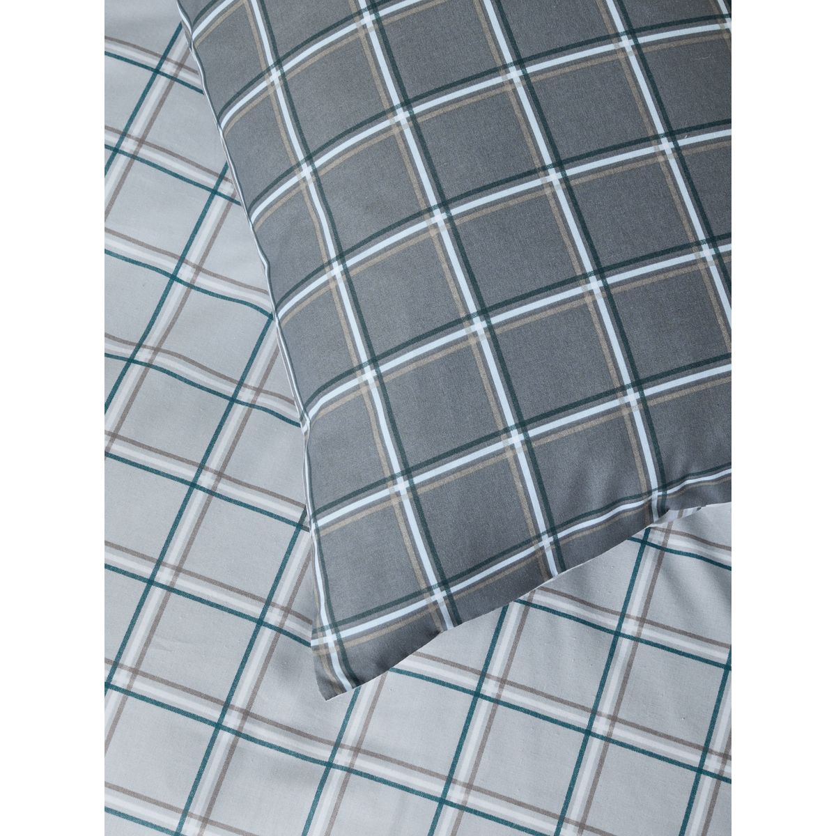 Parure housse de couette réversible gris, NEXT