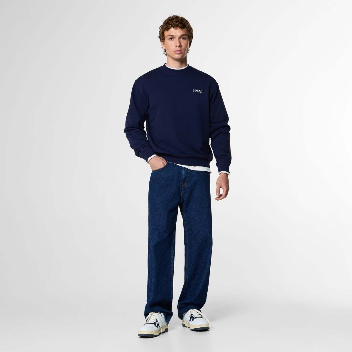 Red Bull Racing Sweat-Shirt Coupe Décontractée À Col Rond Imprimé marine, PEPE JEANS