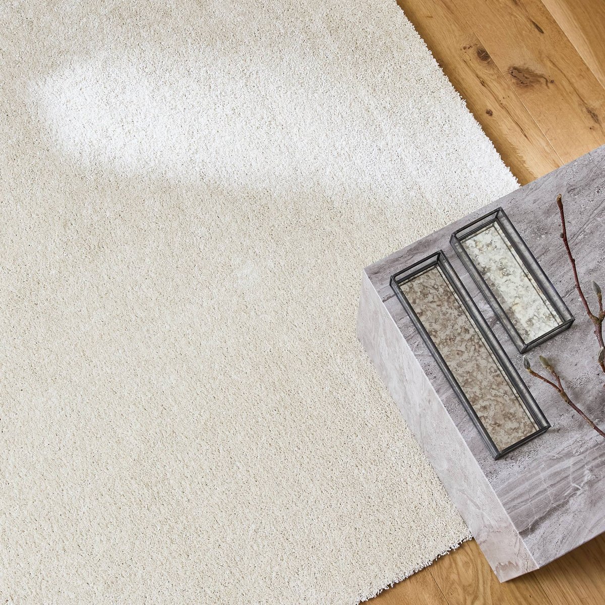 Tapis intérieur rectangulaire scandinave LAWRENCE crème, SWEEEK