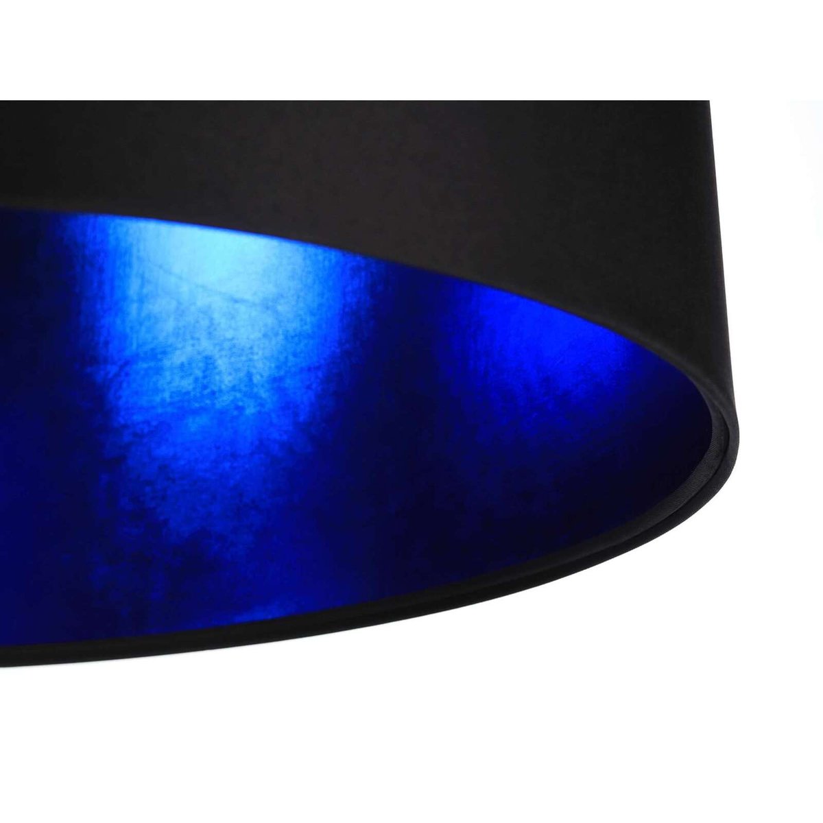 Suspension en tissu satin, GLAM noir et intérieur bleu néon, BPS KONCEPT