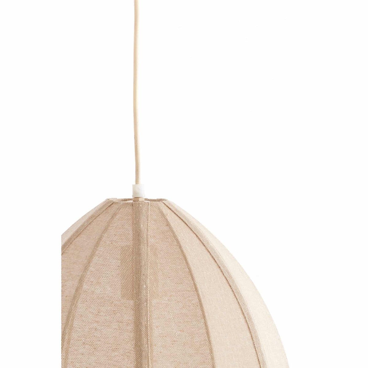 Lampe Suspendue Textiles MILATOS naturel, LIGHT & LIVING 