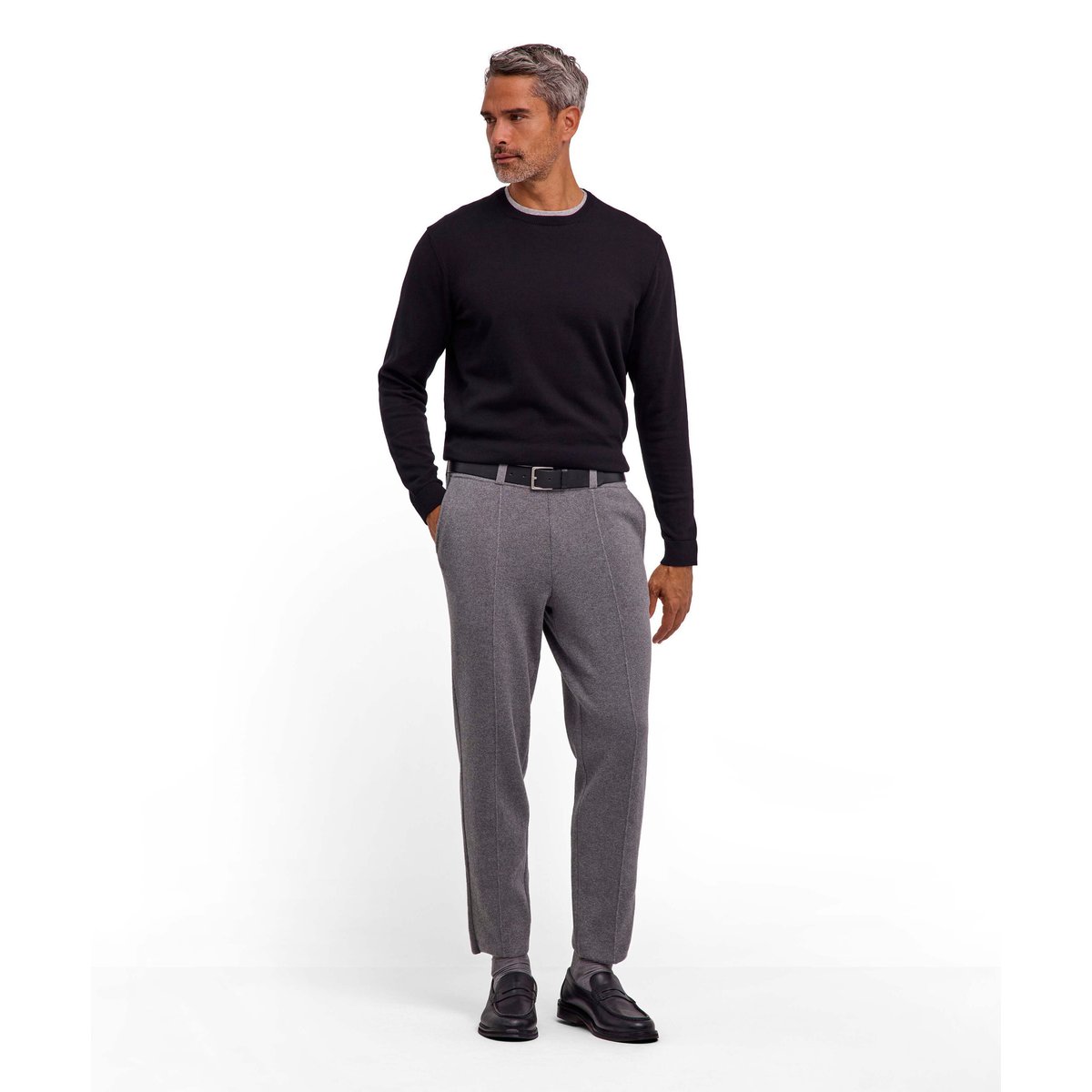 Pull-over Cotton Knit noir, FALKE