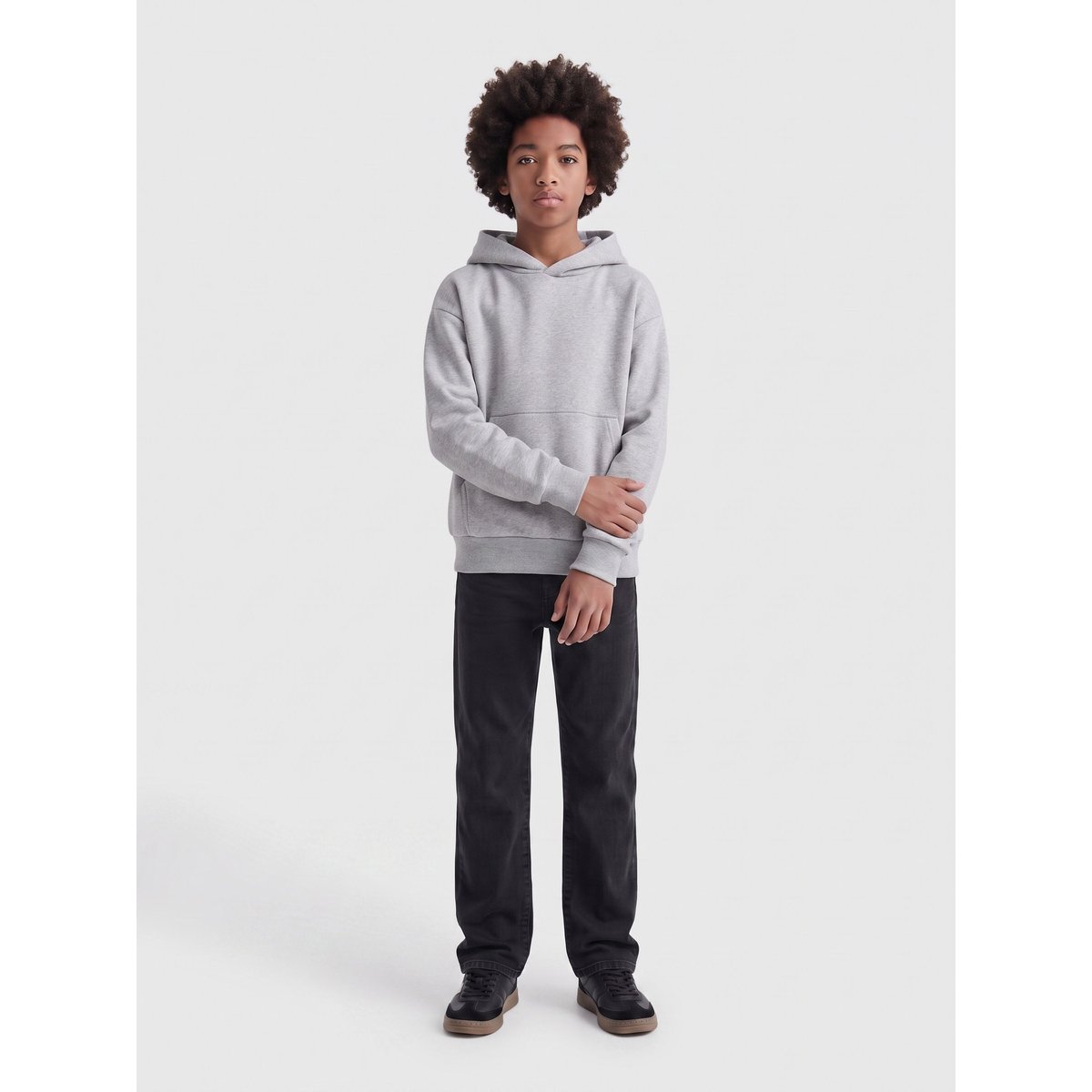 Jean À Coupe Ample washed black, ONLY & SONS JUNIOR