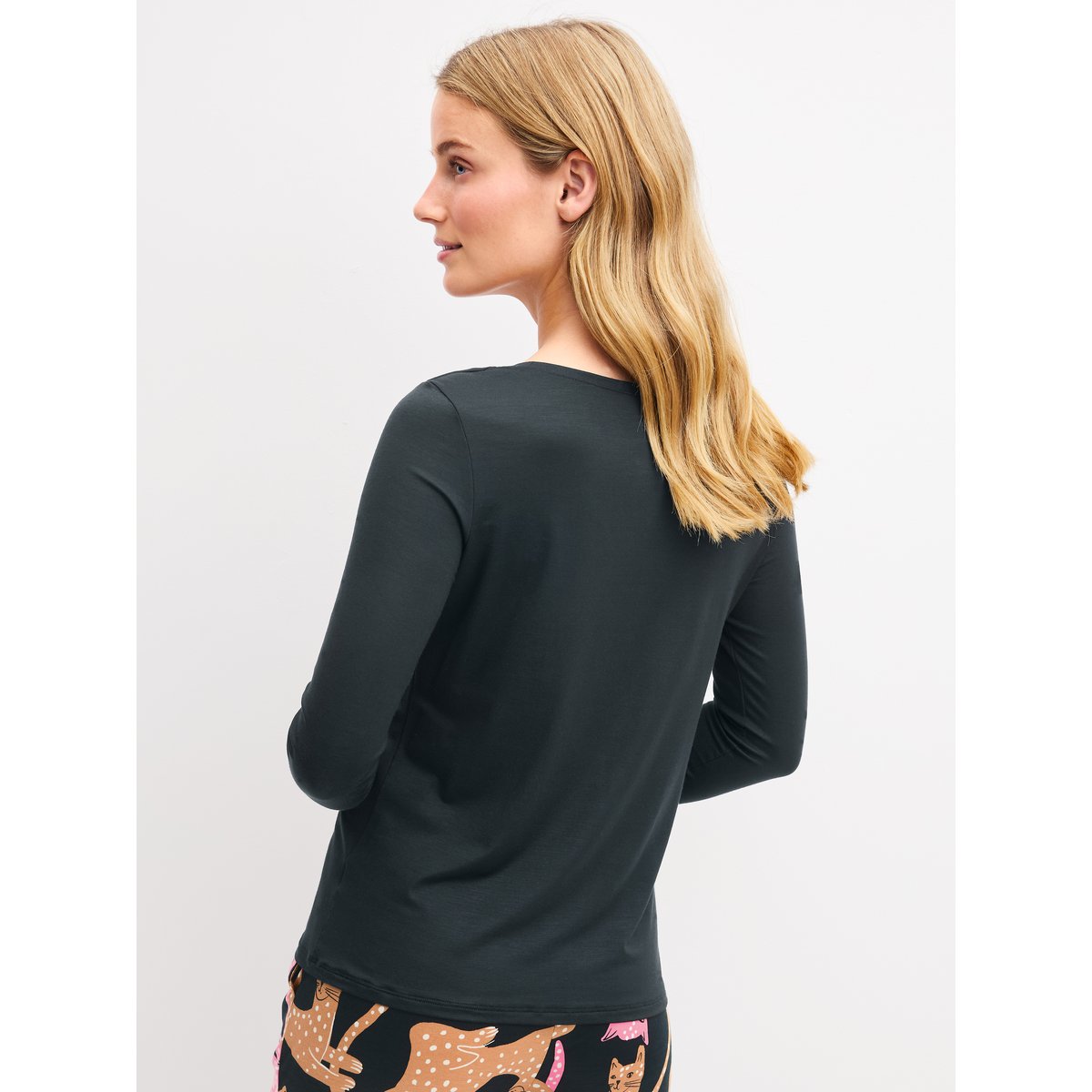 T-shirt manches longues Modal FAVOURITES classic black, CALIDA