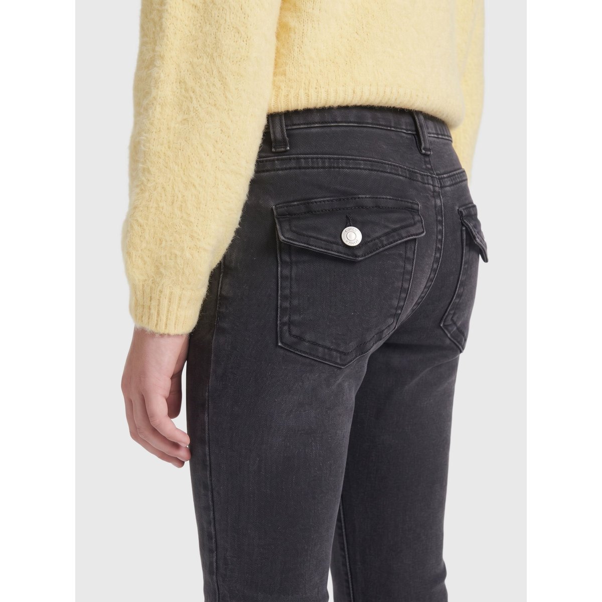 Jean Flared washed black, KIDS ONLY