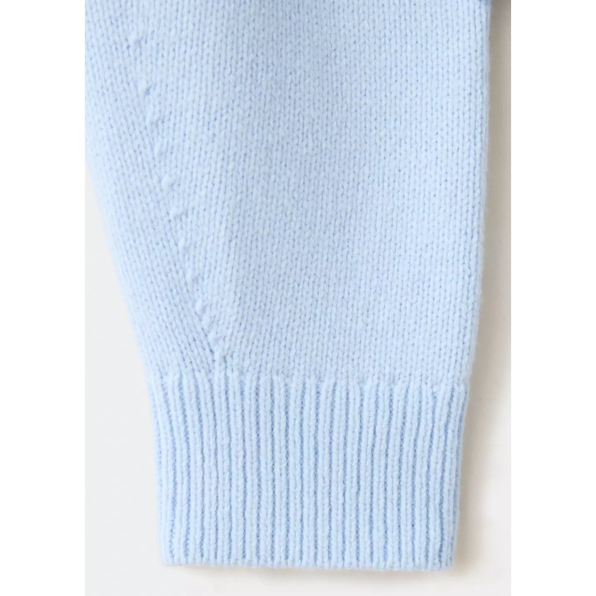 Cardigan laine col rond bleu ciel, MANGO