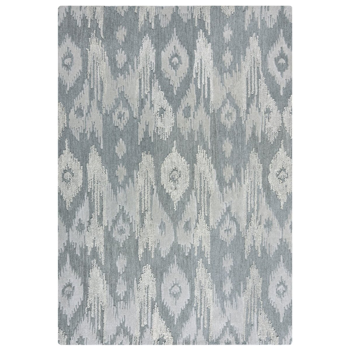 Tapis en laine DION IKAT bleu, FLAIR RUGS