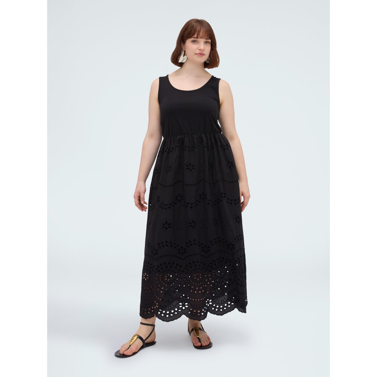 Robe longue coupe empire noir, FIORELLA RUBINO