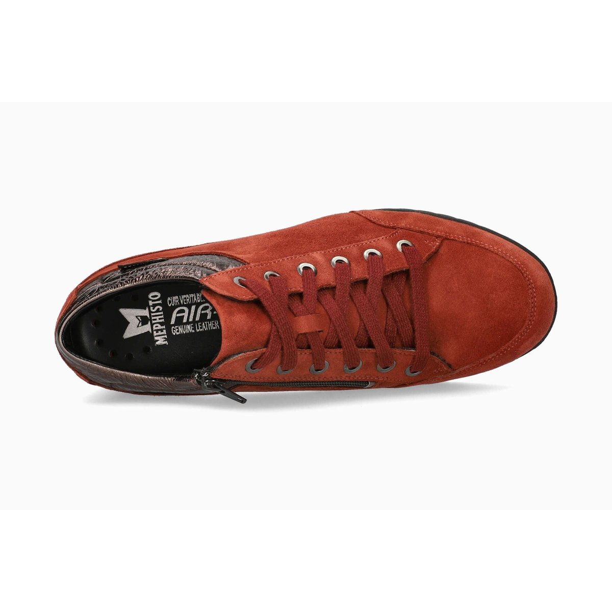 Baskets en cuir IANIE rouille p5138166, MEPHISTO