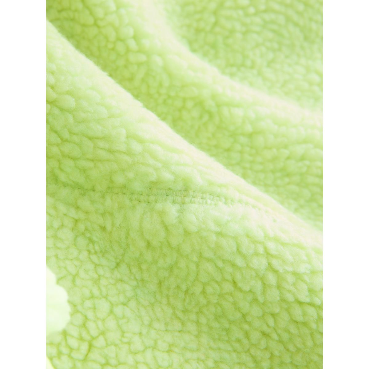 Veste à capuche en peau lainée active vert citron, NEXT